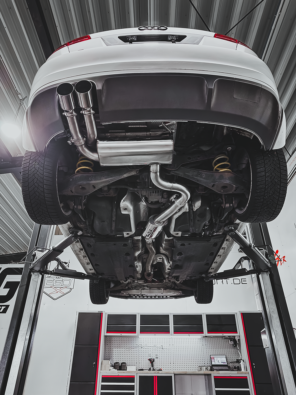 Bull-X ECE Abgasanlage 3in Audi S3 8P quattro Foto