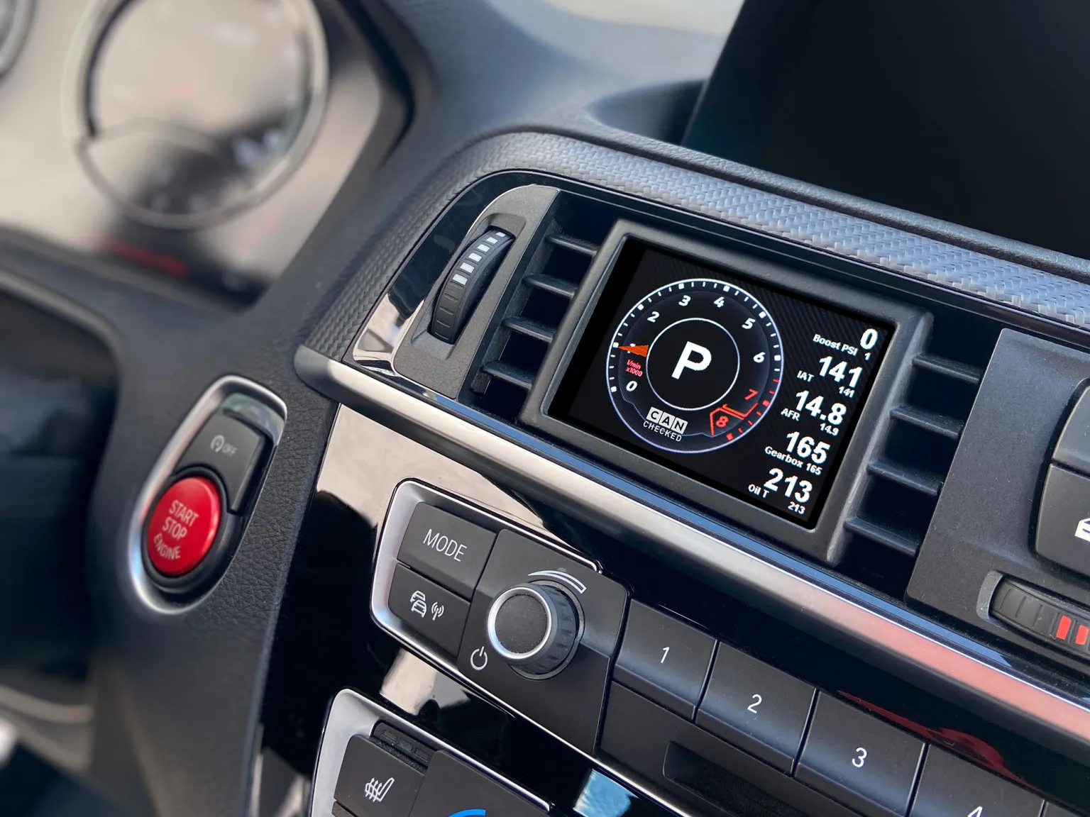 CANchecked Daten-Display BMW F-Serie MFD28 Gen2 Details