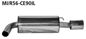 Bastuck Sportauspuff für Mini R55 Typ UKL-K (Clubman) 2x 1x90mm, gerade