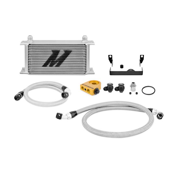 Mishimoto Thermostat-Ölkühler-Set für Subaru Impreza WRX 06–07 Silber