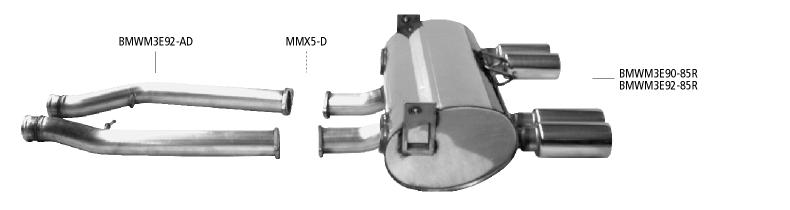 Bastuck Sportauspuff BMW M3 E90 2x85mm Race-Look